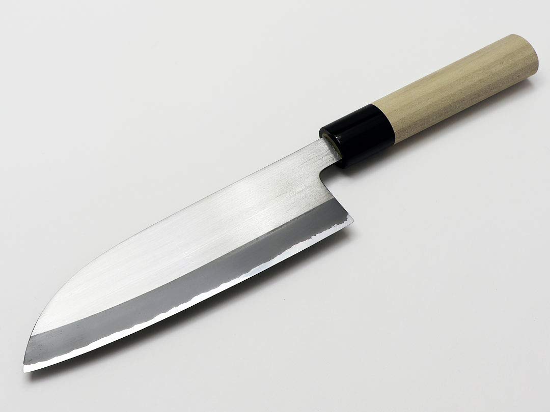 Amazon | 日野浦刃物工房 味方屋作三徳包丁 ステン白二鋼割込 | 味方屋 Amazon | 日野浦刃物工房 味方屋作三徳包丁 ステン白二鋼割込 | 味方屋