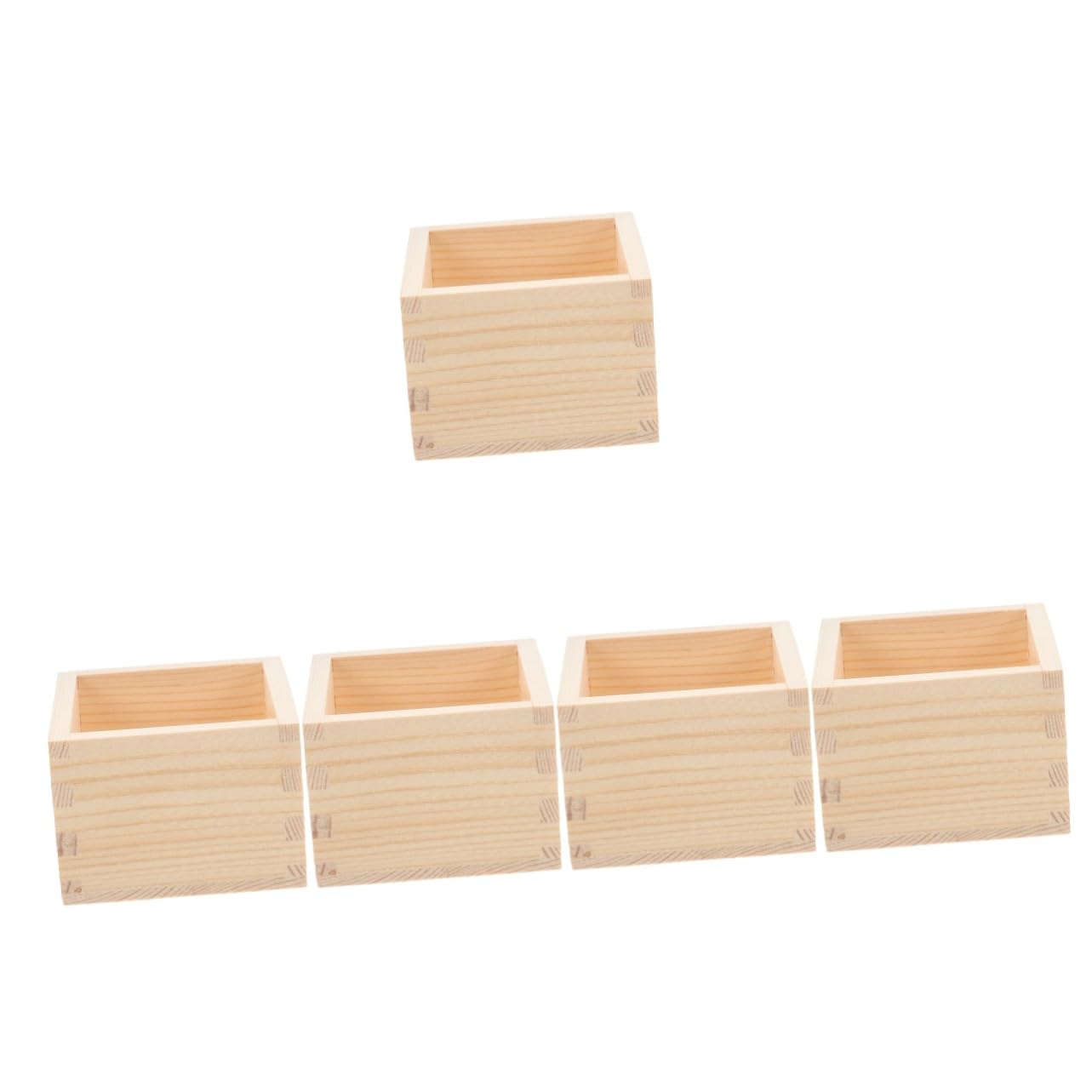 SHINEOFI 5pezzi Portapenne Legno Per Gessetti Scatola Organizzatrice Per Ufficio e Scuola Compatte Soluzione Pratica Per Cancelleria e Decorazione Escritorio