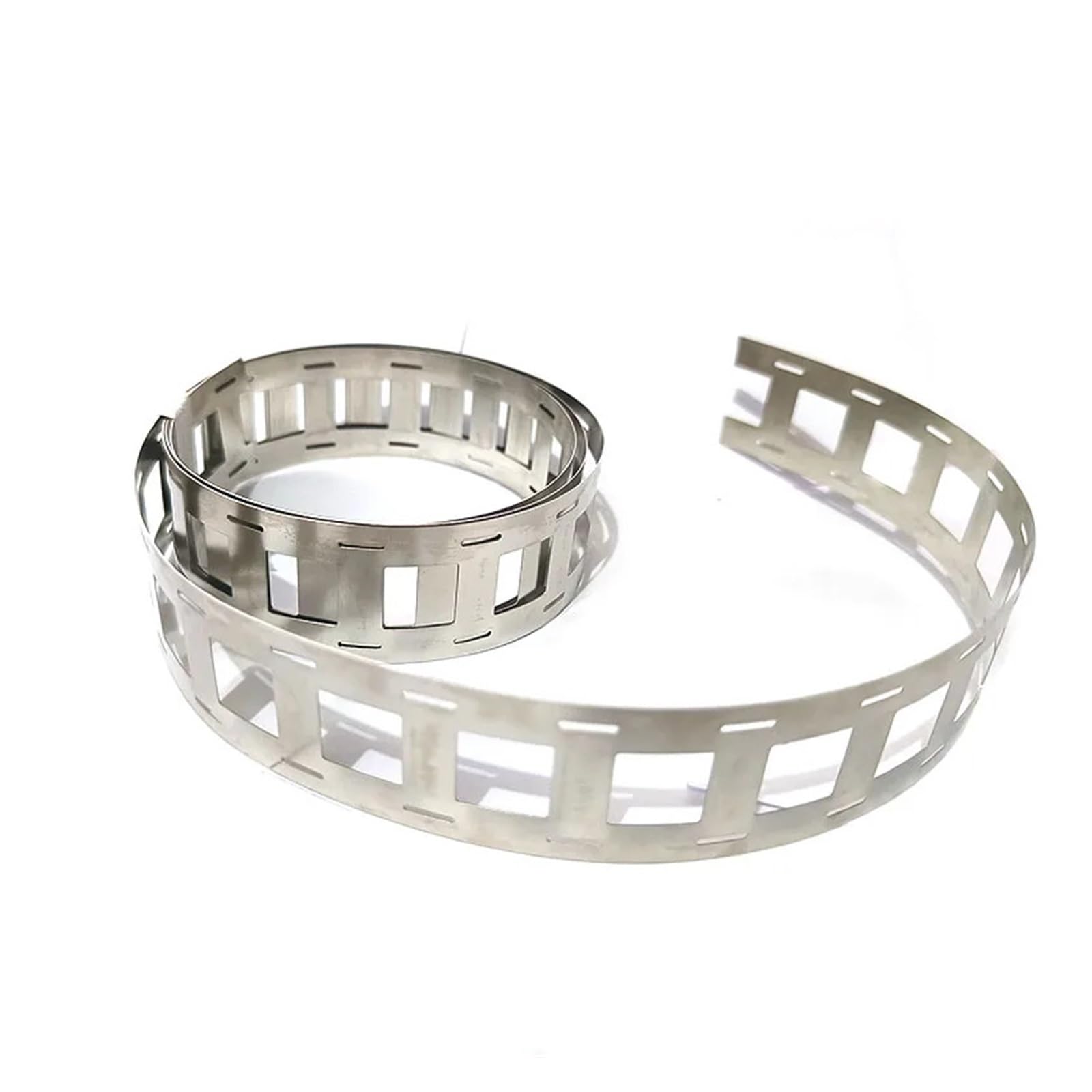 Nickel-Plated Steel Strip 1 kg pro Rolle 2P 18650 vernickelter Streifen 0,15 x 25,5 mm 0,15 x 32 mm Vernickelungsband for 21700 Li-Batterie-Punktschweißen DIY(18650 0.12x25.5)