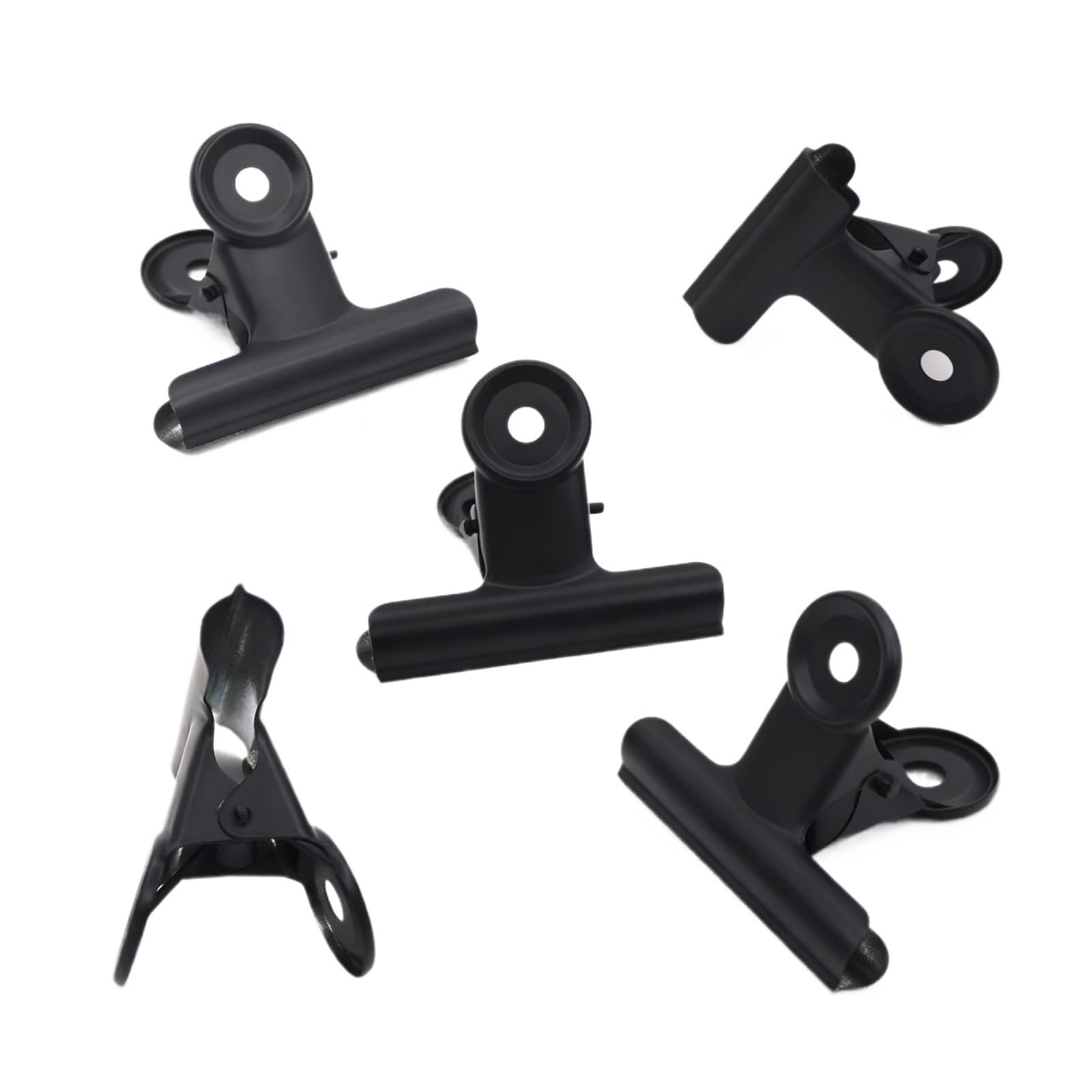 Foldback Klammern 10er-Pack Büroklammern aus schwarzem Metall for Büromaterial, kleine Buchbefestigungsklammern, Skizzenbrettklammern, Haushaltsbedarf(75mm-10P)