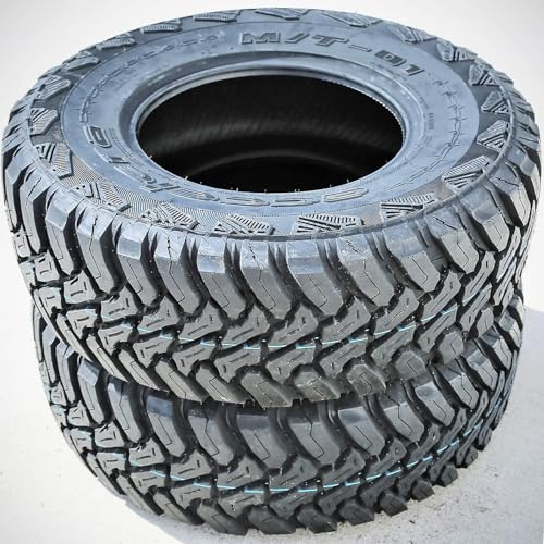 Set of 2 (TWO) Accelera M/T-01 Mud Off-Road Light Truck Radial Tires-35X12.50R18LT 35X12.50X18 35X12.50-18 123Q Load Range E LRE 10-Ply BSW Black Side Wall