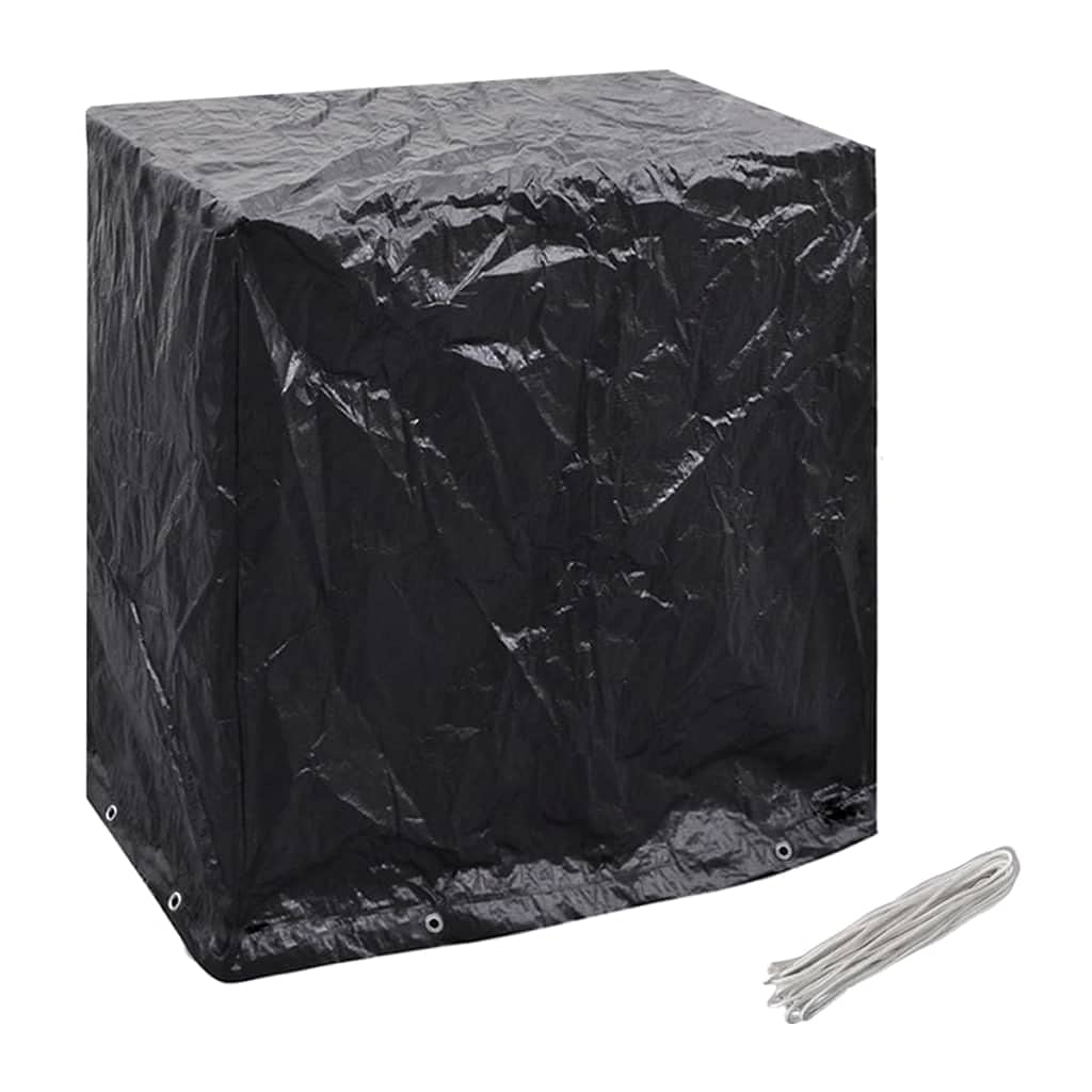 Copertura per mobili da giardino e tavoli da ping pong, 160 x 55 x 182 cm | materiale PE, 8 occhielli in alluminio, lavabile, 2 pezzi, con corda di fissaggio