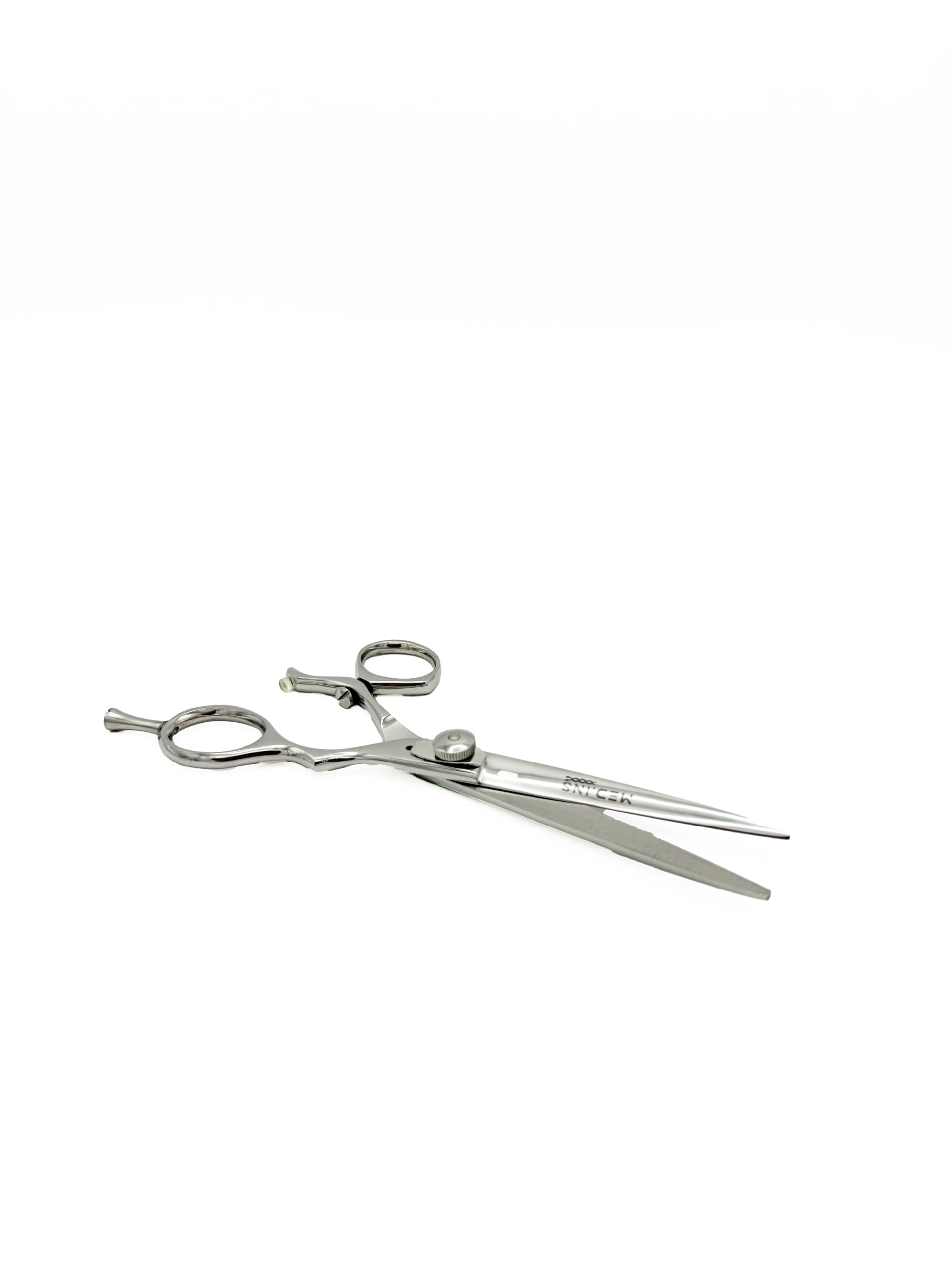 MED.INS Forbici per Capelli Professionali con Anello Girevole e Vite Regolabile - Impugnatura Ergonomica con Anelli Removibili - Forbici da Taglio in Acciaio Inox, 6 Pollici