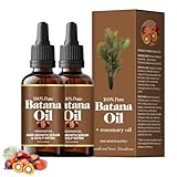 XiuFa Batana Oil With Rosemary for Hair Growth, 100% Organic From Honduras, Nourishes All Hair Types, 30ml / 1 Fl Oz (2pcs)