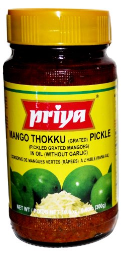 Priya Mango Thokku (grated) Pickle (without garlic) - 10.6oz