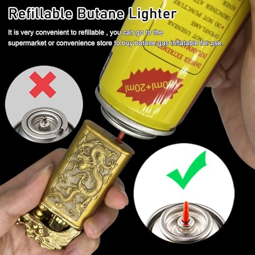 Encendedor de doble llama regulable de alta resistencia para uso doméstico y exterior 4