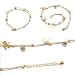 SeaISee Women Charm Gold Dragonfly Chain Anklet Bracelet Barefoot Sandal Foot Jewelry