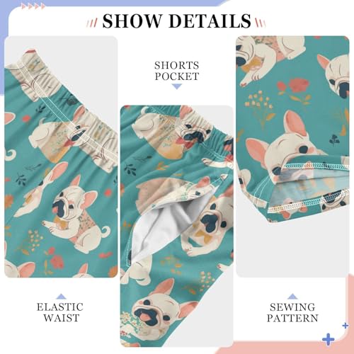 Funny Corgi Pajama Pants Dogs Paws Pajama Bottoms Soft Sleep Pjs Lounge Pants S4