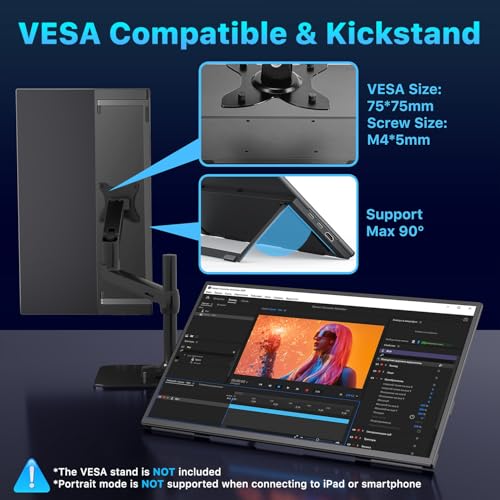 Triple Portable Monitor for Laptop