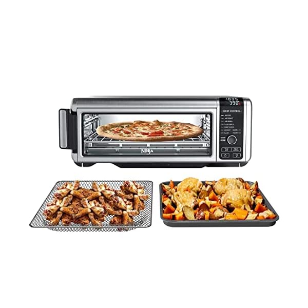 Ninja ft102co foodi 9 in 1 digital air fry oven air fry air roast air broil bake bagel toast dehydrate keep warm and reheat stainless steel renewed  urban country home decor