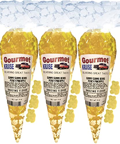 Gummi Pineapple Gummy Bears 3-11 oz Perky Gift Bags miniatura 1