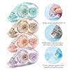 HUIRUSO 4 Pack Double Sided Tape Roller, Scrapbook Supplies, Glue Tape Roller for Crafts, Double-Sided Adhesive Tape Runner for Scrapbooking, School Office Journaling Supplies (0.31 in X 26.25 ft) #2