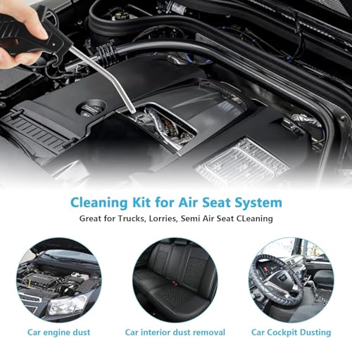 Image of Air Duster Blow Gun with 5m Spiral Hose | Compressed Air Cleaning Tool for Car Truck Boat Workshop | Adjustable Nozzle | Durable Lightweight Design | Multipurpose Air Blower Kit