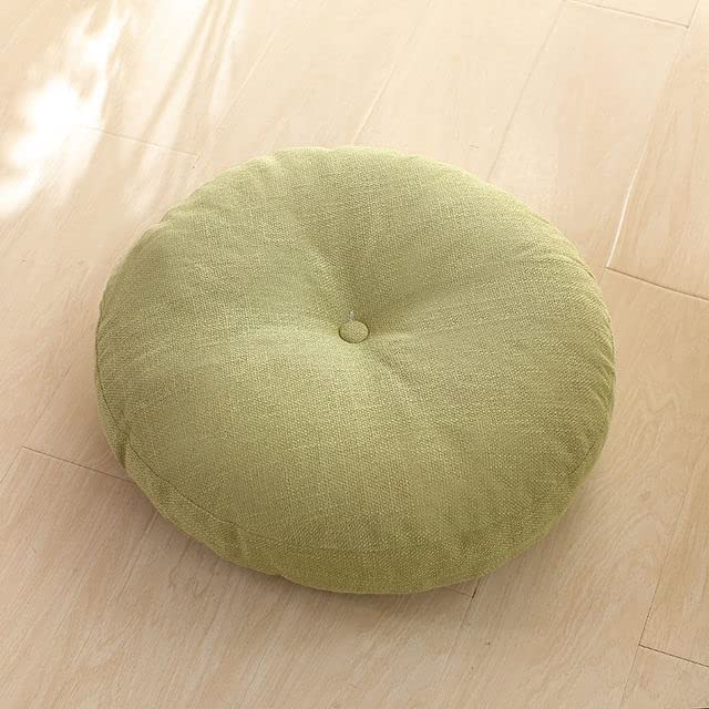 VIXDA Futon Rond Coussin De Sol Oreiller Pouf Jeter Maison Japonais Tatami Tapis Chaise Coussin 45x45x15 Cm