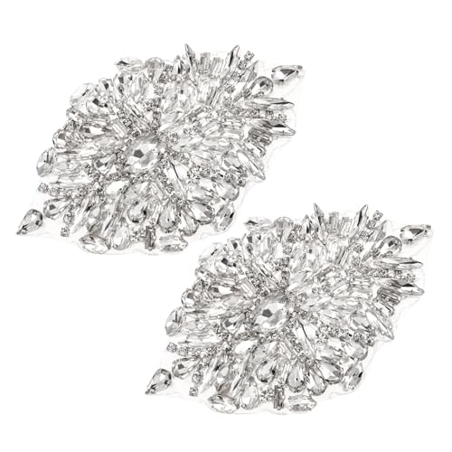 [DIMENSIONI]: La larghezza dell'applique di strass è di 64mm/2.52