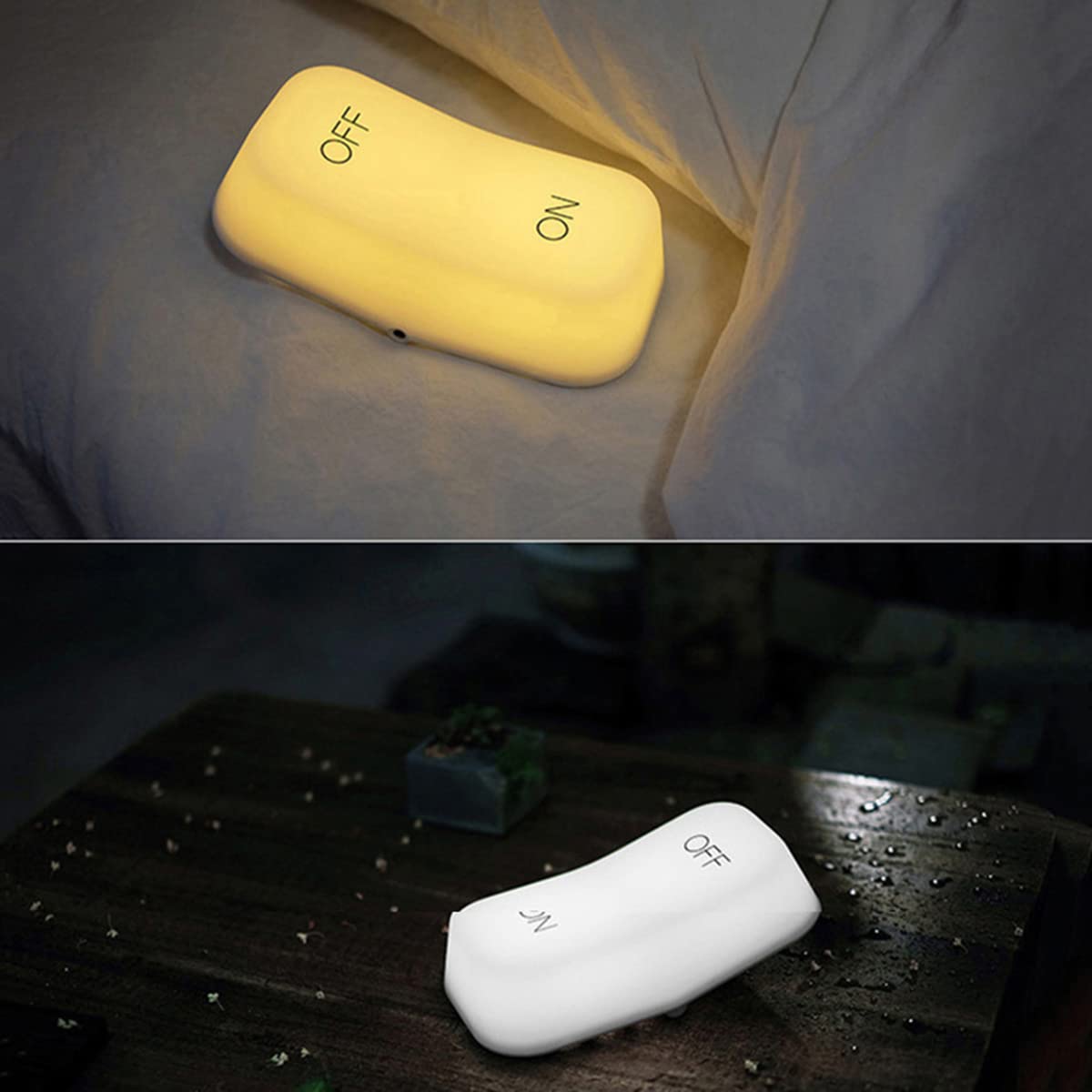 Luz Noche LED Lámpara Noche Para Guardería Touch Inalámbrico Baby Snooze Light, Lámpara De Ayuda Para Dormir, Luz Bebé, Lámpara Cabecera Dormitorio Infantil USB Recargabl,Warm light