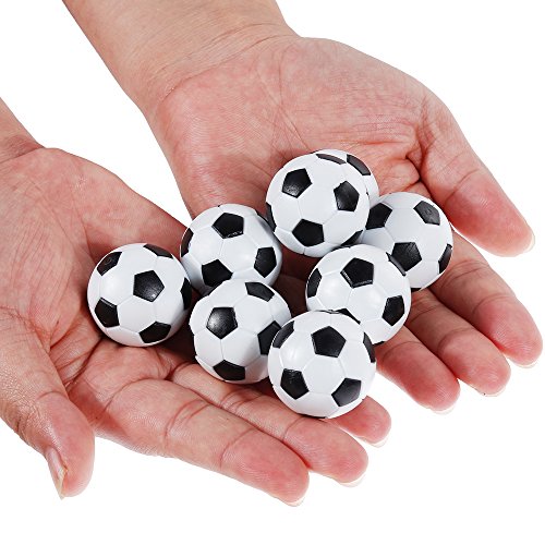 GOLDGE 8 PCS Tischfußball Kickerbälle,Tischfußball Kugeln Mini Ball,Schwarz und Weiß