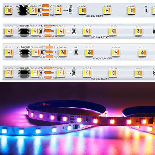 Cinta LED RGBCCT 5M 60 LEDs/m IP30 Sin Agua DC24V miniatura 1