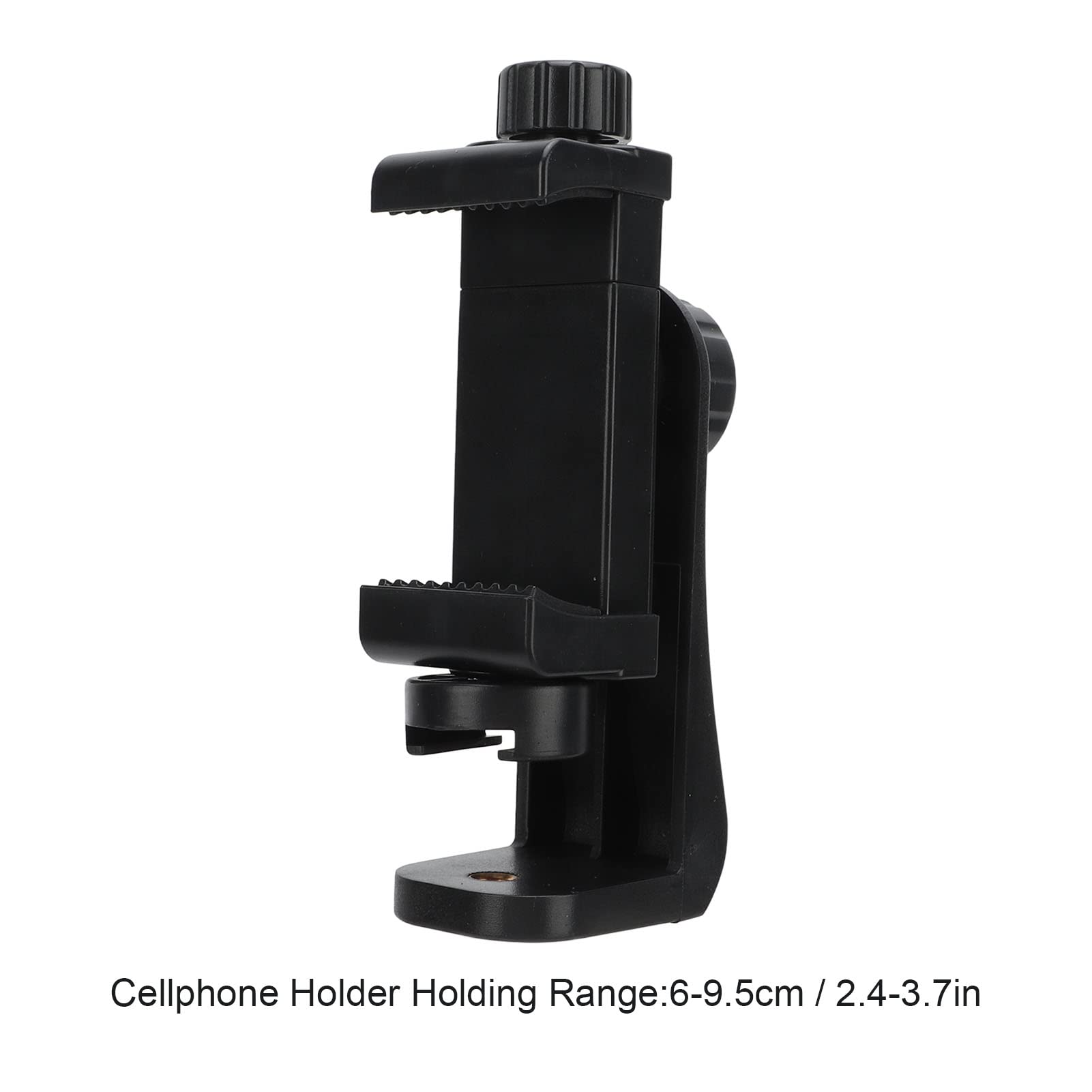 Uchwyt na Telefon, Uchwyt na Smartfona z Otworem na śrubę 1/4 Cala, Uchwyt na Telefon Komórkowy z Portem Gorącej Stopki, Uchwyt na Telefon na Statyw, Monopod, Kijek do Selfie