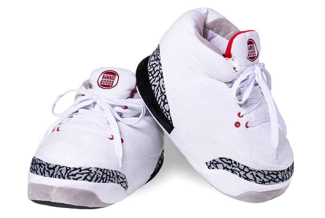 Banned Goods Sneaker Slippers - CEMENT Collection Unisex One-Size