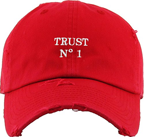 Image of KBETHOS Dad Hat Trust No One Royalty Hustle Vibe Baseball Cap Adjustable Cotton Vintage