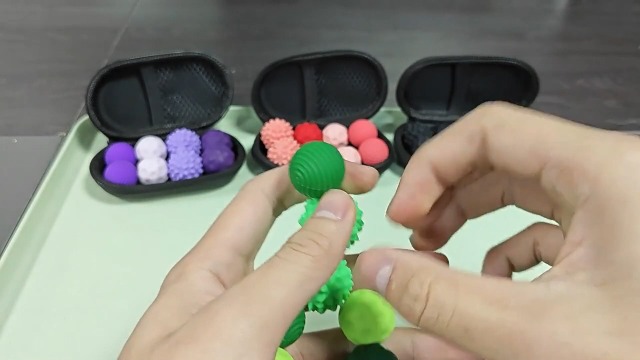 8 Magnetische Fidget Toys - Anti-Stress Kugeln Aus Silikon Für Erwachsene & Kinder