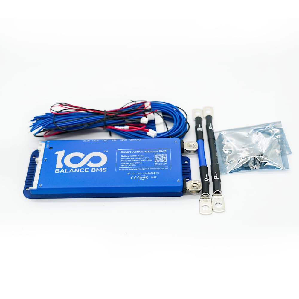 Inteligentna bateria BMS 80A 4~8S akumulator litowo-jonowy płyta ochronna z aktywnym prądem równoważącym 1 A sterowanie Bluetooth i PC