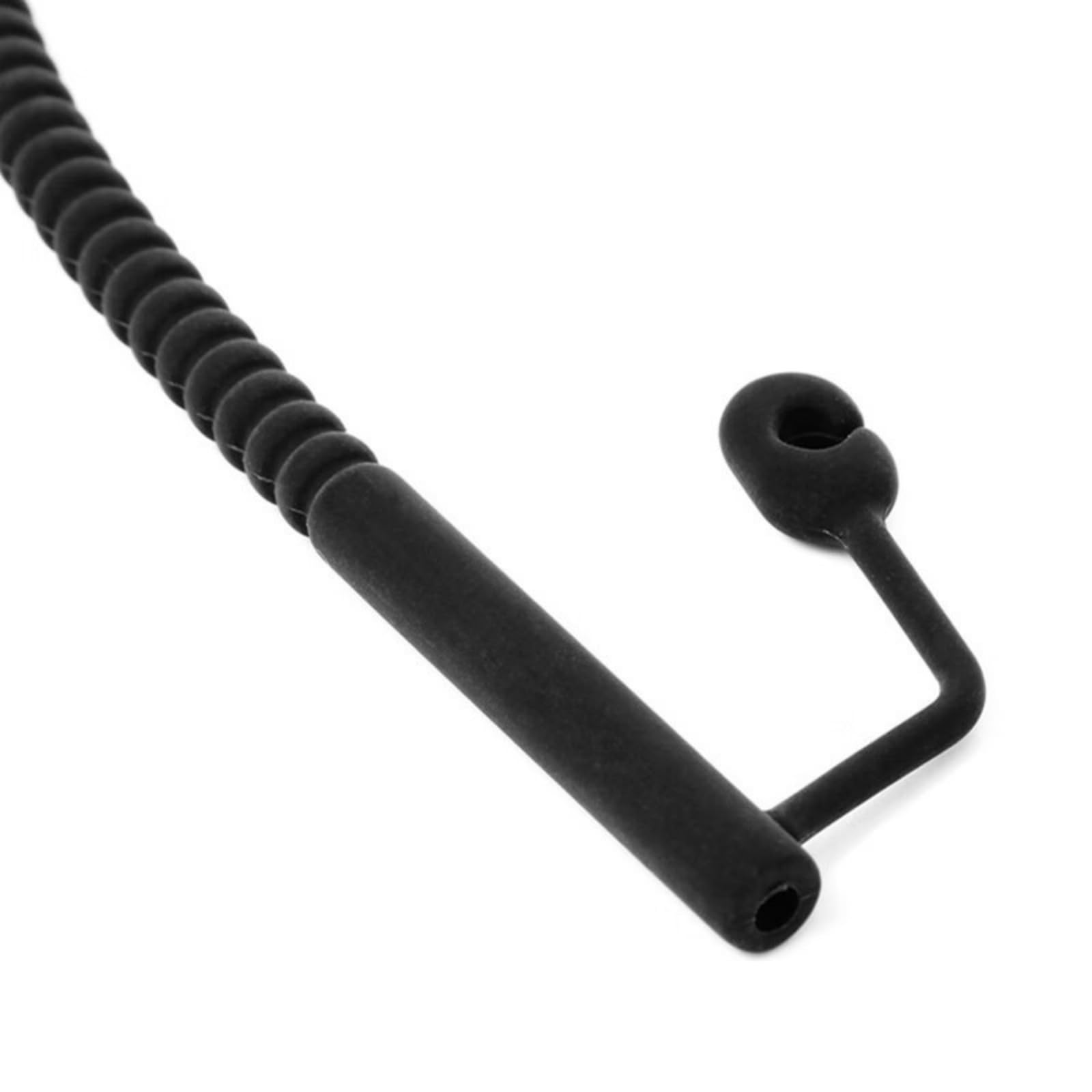 Sonde de protection urétrale creuse à filetage prolongé pour hommes, tige d'entraînement courbée, accessoires - FRhlM23 (Noir, 3Pcs)