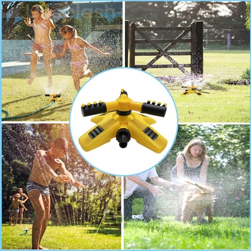 Lumstar Wassersprinkler,Sprinkler Spielzeug für Kinder,Wasserspielzeug Garten,Rasensprenger,Wassersprenger,Outdoor,X Form