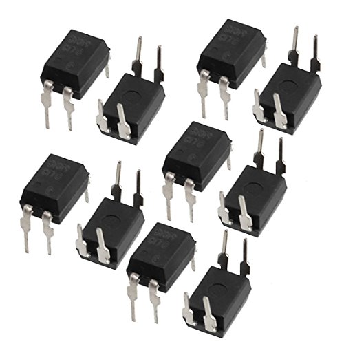 Movilideas 10 Unidades de Optoacoplador PC817 817 817C 1 canal DIP4