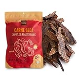People’s Choice Beef Jerky – Carne Seca – Chipotle & Roasted Garlic – 13g Protein – Sugar Free, Zero Carb, Keto Friendly – Dry Texture – Made in USA – 1 Pound (16 oz) Bag