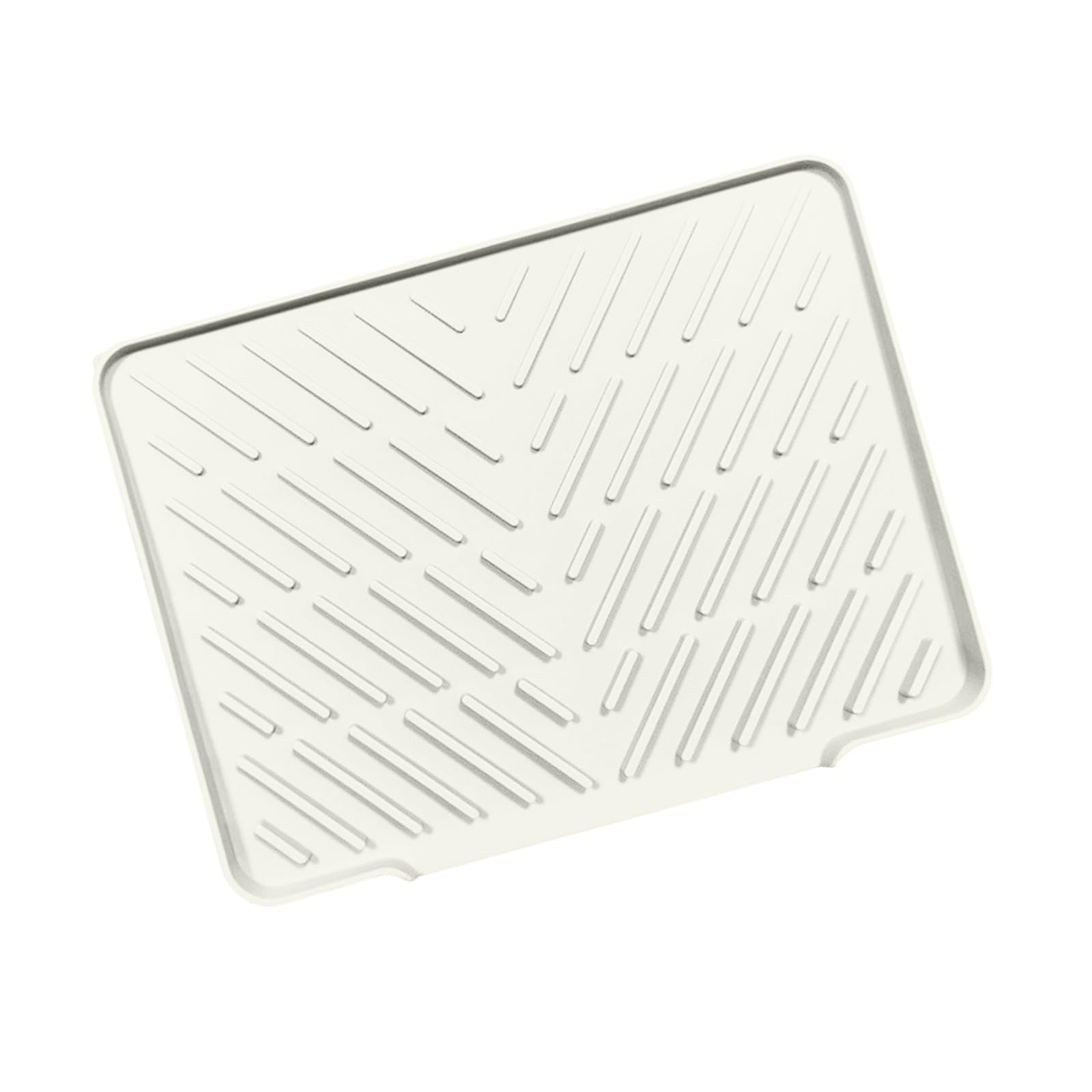 Msioytog Large Silicone Drying Mat with Elevated Edges and for Kitchen Utensils Elastomer Drying Mat