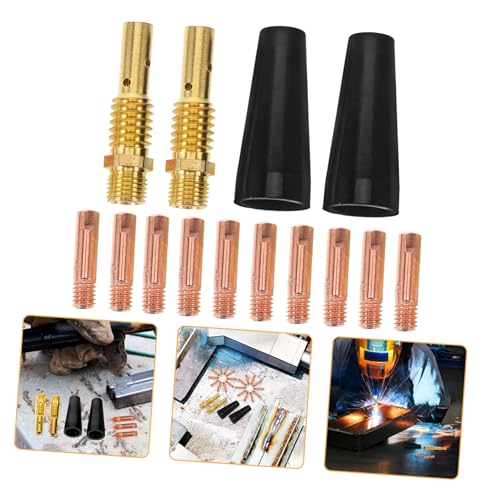 MOLUCKFU Welding Protective Sleeve Welder Nozzle Cover High-durability Plastic Brass Nozzle Tip Replacement Nozzle for Welding Nozzle