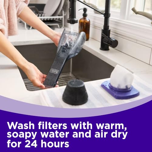 Image of BLACK+DECKER dustbuster reveal Handheld Pet Vacuum Filter Replacement, 4 Pack, Compatible with HLVD320BP07, HLVD320BP07K (HLVDF10P)