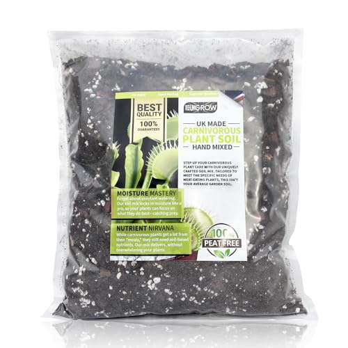 Hand-Mixed Premium Carnivorous Plant Soil Mix - Ideal for Insect-Eating Plants - Available in 1L, 2L, 3L, 5L, 10L, 20L Bags (10 Litre)