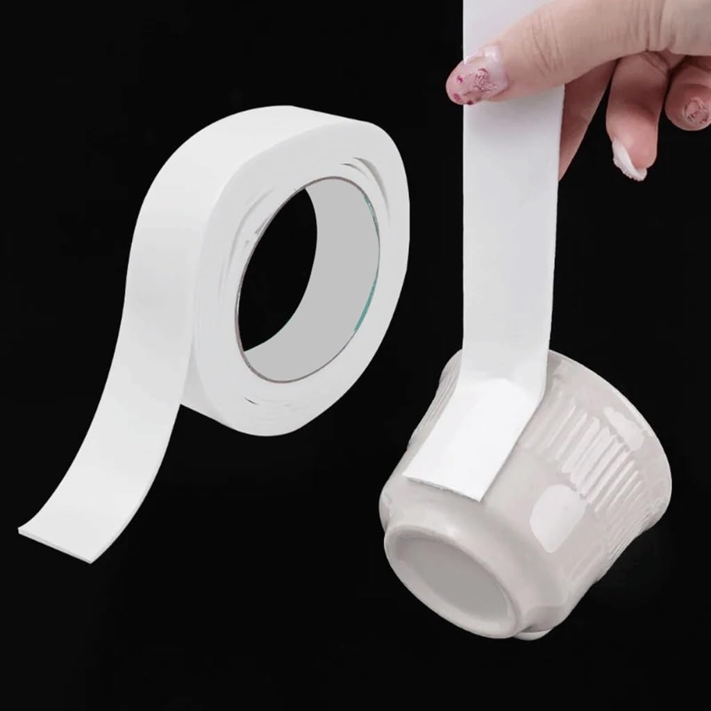 Nastro di schiuma, Nastro biadesivo in spugna bianca da 300 cm, nastri adesivi in ​​schiuma, supporto di fissaggio for montaggio, for casa, ufficio, fai da te, nastri biadesivi resistenti(Width-1.5cm)