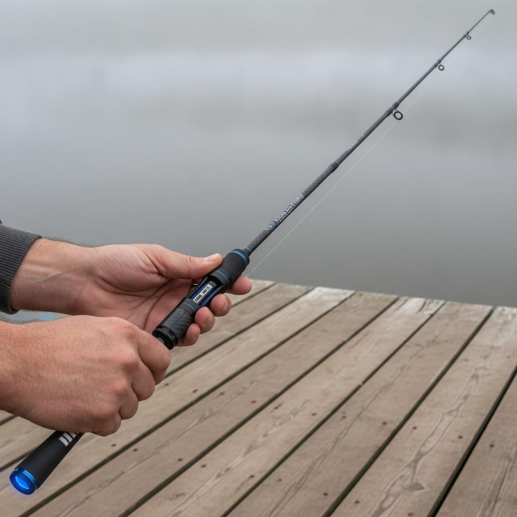 Canna da per Artificiali, 1.98 metri ML | Azione , Canna non Telescopica, Battute di pesca, Per Esploratori Acquatici
