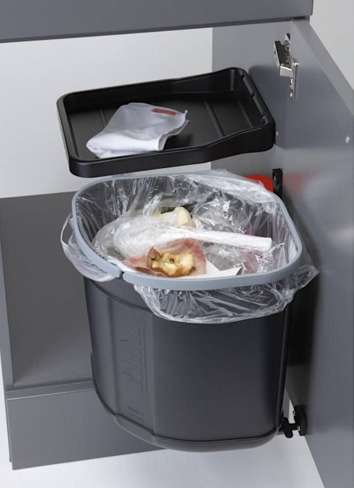 Franke | Poubelle de tri des déchets Sorter Mini (121.0176.518) | Containers : 17.5L | Couleur : Noir