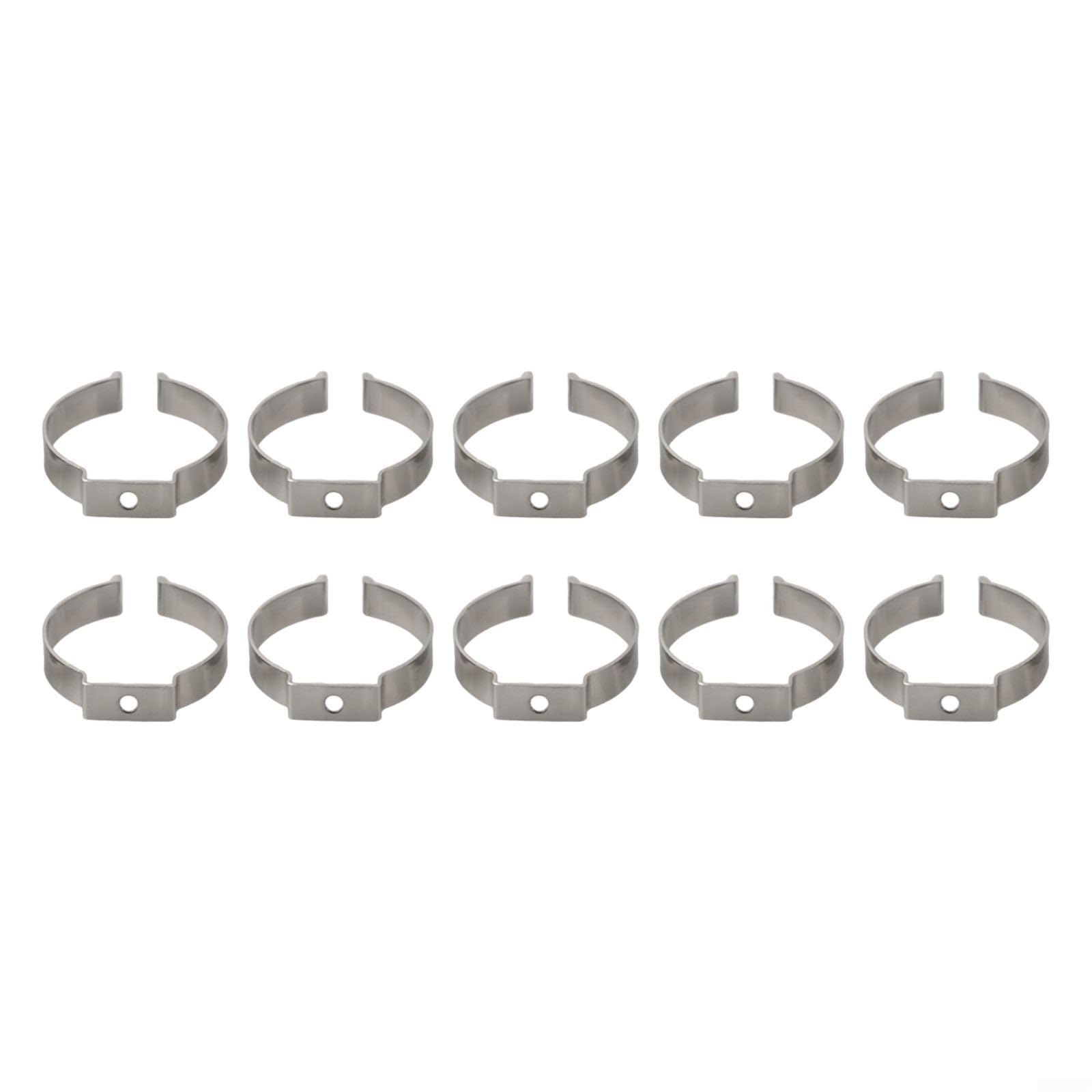 10Pcs Spring Terry Clips, Open Type Spring Tool Clips Steel Terry Clips, For Organizing Tools Brooms Brushes Rakes/Pipes In Garages Workshops Sheds Cabinets(52MM)