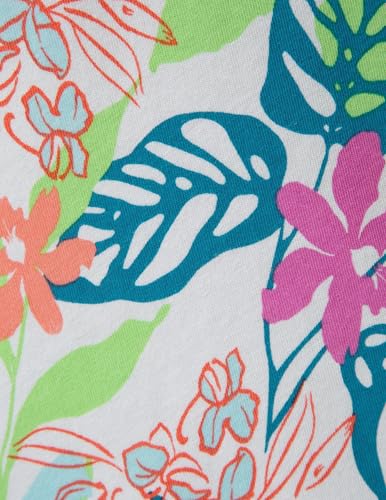 Image of HUE Women's Summer Vacation Pajama Separates, Soft, Whimsical Print Pjs with Tropical Beach Themes, Flip Flops, Cocktails