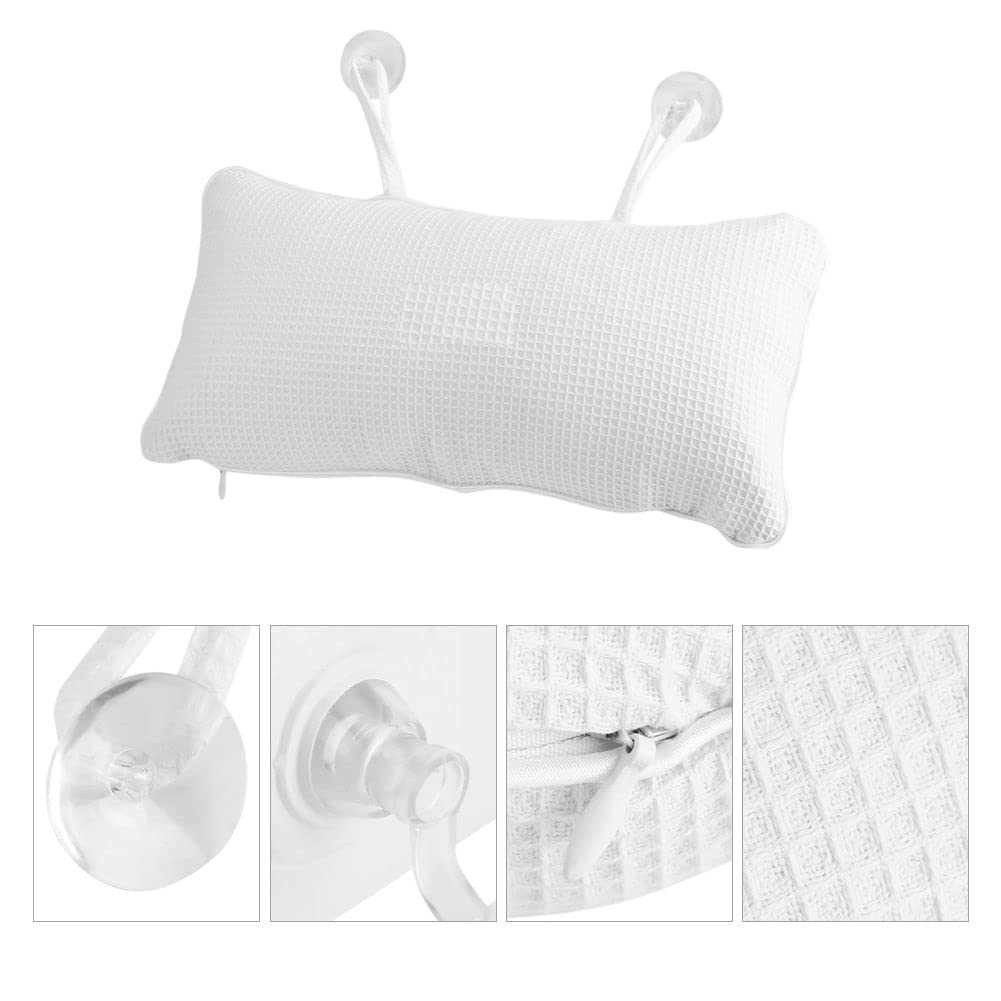1pc Coussin de Bain, Luxe Ergonomique Oreiller de Baignoire avec 6 Ventouses Antidérapantes, Doux 3D Air Maille Coussin Baignoire pour Tête Cou et Dos Soutien, Idéal pour Bain à Remous Spa Jacuzzi 1pc Coussin de Bain, Luxe Ergonomique Oreiller de Baignoire avec 6 Ventouses Antidérapantes, Doux 3D Air Maille Coussin Baignoire pour Tête Cou et Dos Soutien, Idéal pour Bain à Remous Spa Jacuzzi