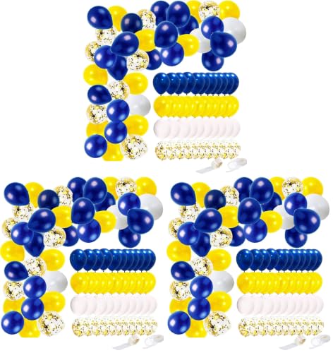 Image of Graduation Party Decorations Blue Yellow /Navy Blue Yellow Graduation Decorations 2026 /40pcs Balloons Michigan Balloons /Birthday Party Decorations (Pack of 3)