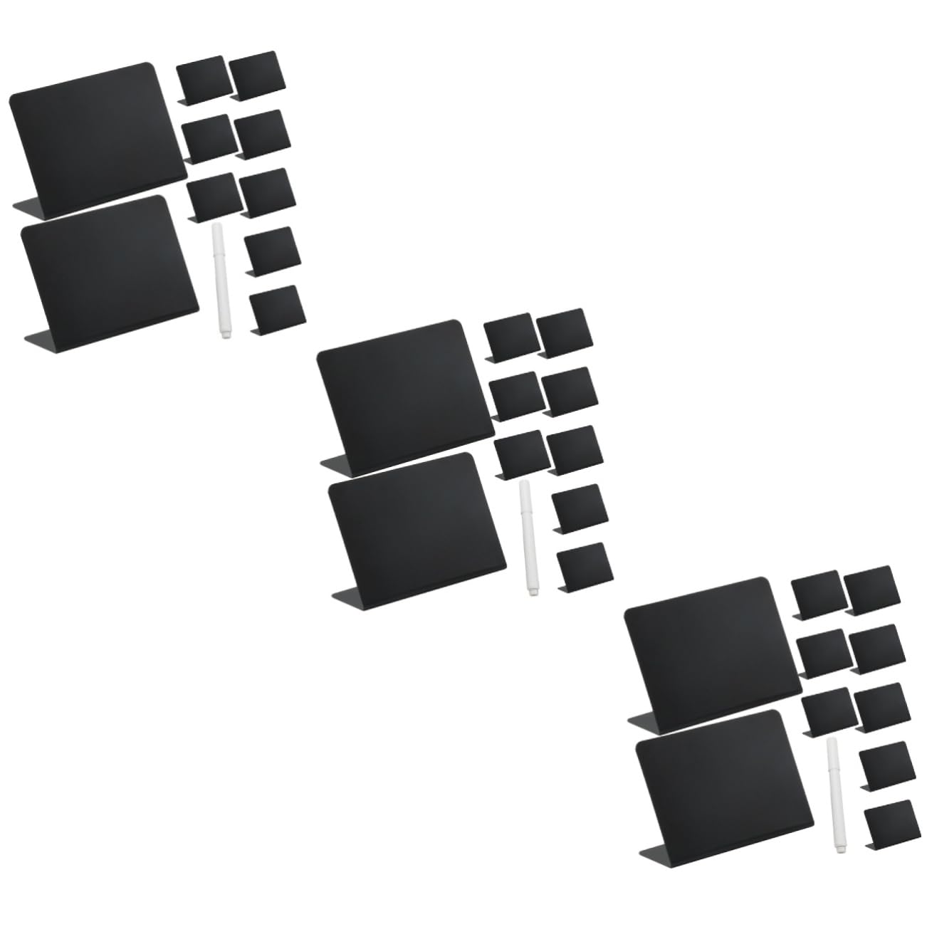 Lurrose 3sets Mini Lavagne Cancellabili Etichette Per Alimenti Segnaposto Per Matrimonio e Lavagne Per Messaggi e Decorazioni Per Eventi Riutilizzabili e Facili