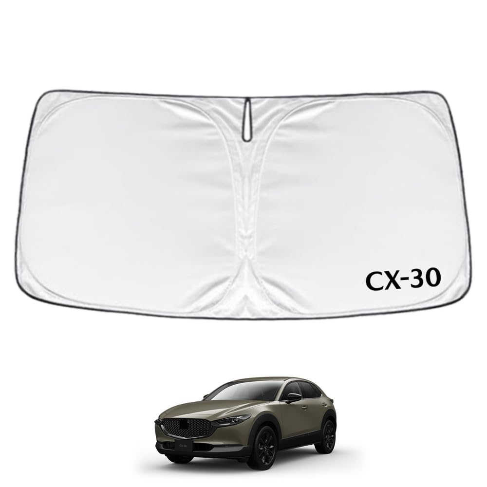 SAWAKAKI CX-30 専用設計 サンシェード フロントガラス用 ロゴ付き…