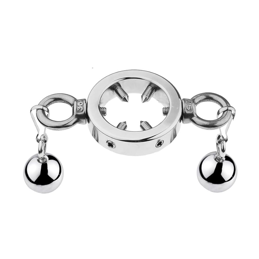 Amazon | 睾丸責めsmグッズ 2つの金属製の球を備え サイズが調節