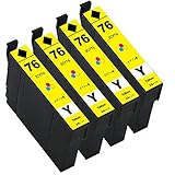 エプソン用 ICY76【イエロー4本セット】互換インクカートリッジ(最新ICチップ/残量表示機能付き) 対応機種:PX-M5040C6 / PX-M5040C7 / PX-M5040F / PX-M5041C6 / PX-M5041C7 / PX-M5041F / PX-S5040 / PX-S5040C8