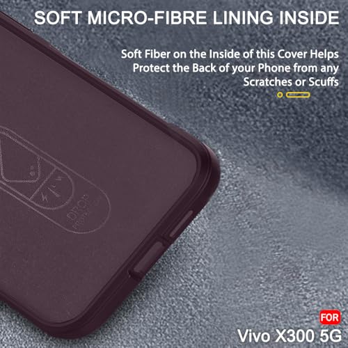 Image of TheGiftKart Liquid Silicon Back Cover Case for Vivo X300 5G | ShockProof Military Grade Protection | Micro-Fibre Cloth On Inner Side | Anti-Slip Grip Back Cover Case for Vivo X300 5G (TPU, Summit Red)