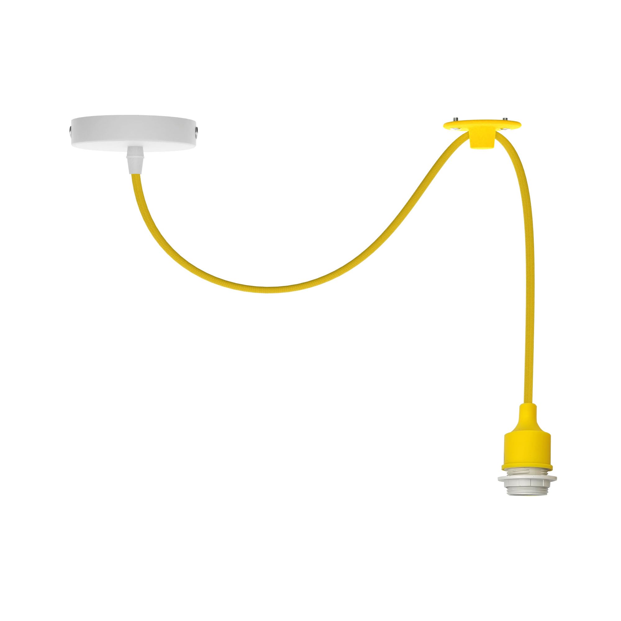 LEDSone Spider Pendant Light Fixture with Adjustable Cable E27 Socket Modern Industrial Yellow Ceiling Lamp – Ideal for Dining Room, Hall, Café, Restaurant, Bar