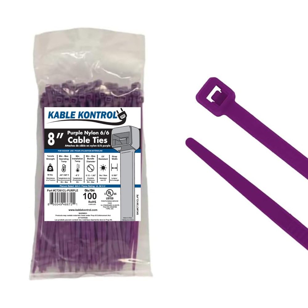 8 "color bridas, 50 libras. Prueba, (100 unidades) – todos los One Color)
