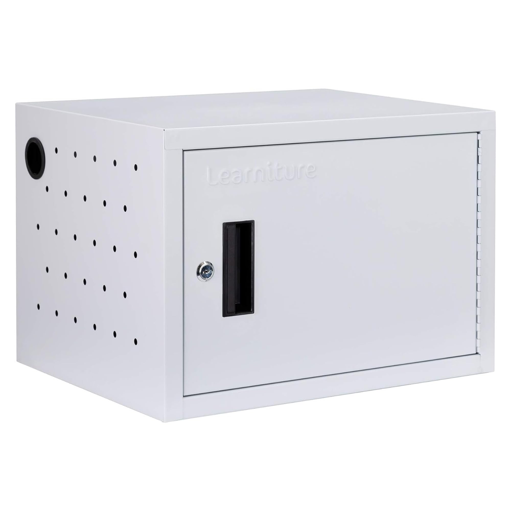 Learniture Structure Series 12-Device Wall-Mount Charging Cart Compatible with Laptop Computers, Tablets, Chromebooks - Gray